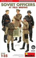 Miniart Soviet Officers At Field Briefing Besprechung Figuren 1:35 Bausatz 35365