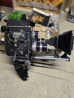 Bolex H16 Rex 3 16mm Camera Working with case and extra attachments