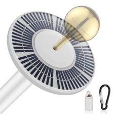 Apluschoice Solar Flag Pole Light 136 LED 680 Lumen Super Bright Automatic Lamp