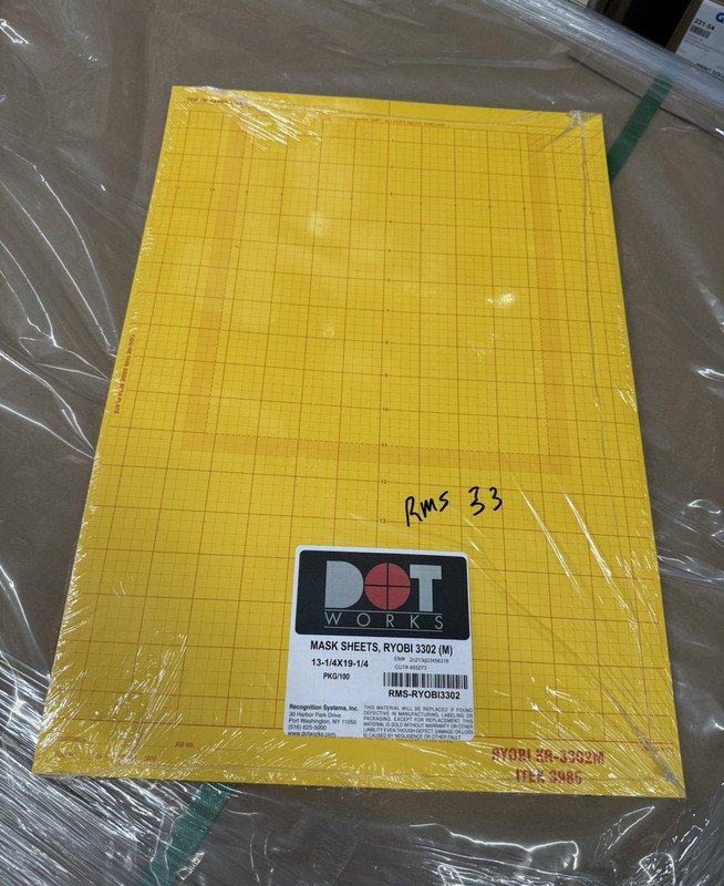 Ryobi 3302 Masking Sheets (100) 13-1/4" x 19-1/4" RMS-RYOBI3302