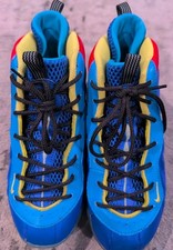 Nike Little Posite One Game Royal Yellow Strike Laser Blue DQ0377-400 2Y
