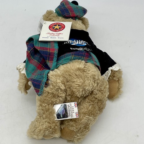 10” Plush Hard Rock Cafe Scotland Edinburgh Herrington Teddy Bear - NWT - Picture 2 of 5