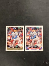 2 CARD LOT 1993 Topps - Orel Hershiser #255 (BASE + GOLD INSERT) NM OR BETTER