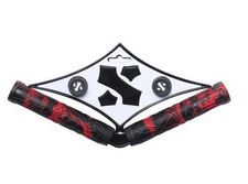 Sacrifice Spy Soft Scooter Grips Red / Black 1 pair with Plastic Bar Ends