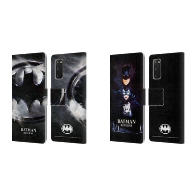 OFFICIAL BATMAN RETURNS KEY ART LEATHER BOOK CASE FOR SAMSUNG PHONES 1