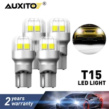 4Piece LED Backup Reverse Lights Bulbs 921 912 906 916 922 T15 6000K Xenon White
