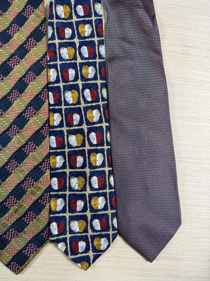 Lote de 8 corbatas vintage de seda Ermenegildo ZEGNA para hombre Foto 4 de 4