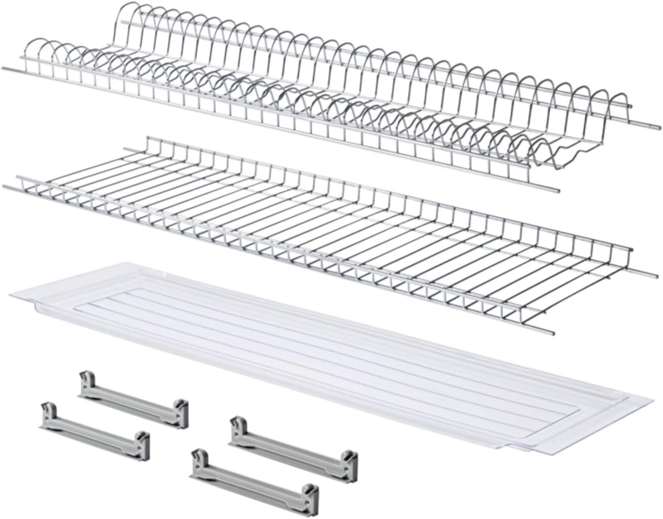 Sistema Scolapiatti Inox 86cm - Eleganza e Durata per la Tua Cucina