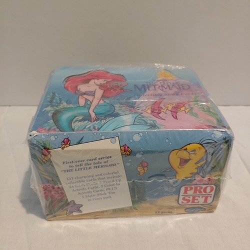 New Sealed 1991 Pro Set Little Mermaid Collector Story Cards Sealed Box 12 Packs - Picture 2 of 14
