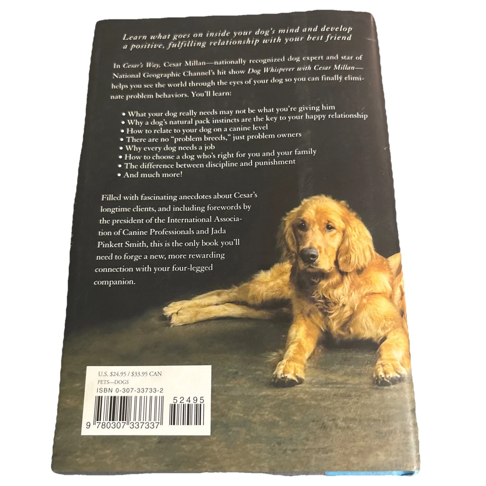 Cesar’s Way by Cesar Millan Paperback Dog Training Behavior Guide Book - Image 2 of 2