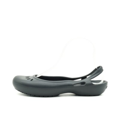 Crocs Damen Clogs EU 38-39 Ballerina Clog Schwarz  Komfort
