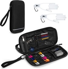 Golf Glove Holder, Case with A Pair of Gloves Large, Black