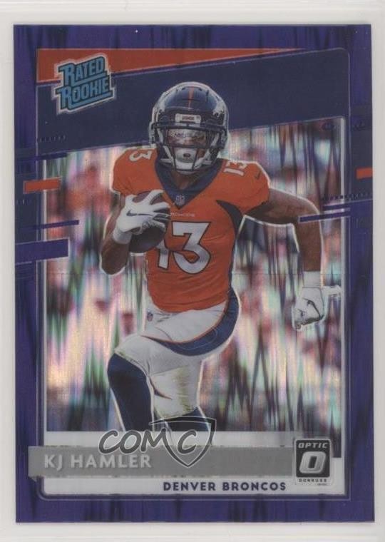 2020 Panini Donruss Optic Rated Rookies Purple Shock Prizm KJ Hamler #170 uk2