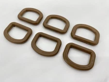 SET OF 6 ITW 1 INCH Dee Ring D Ring High Impact Plastic Webbing Sling COYOTE