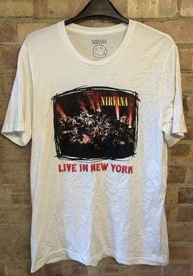 Nirvana Live In New York Band T-Shirt XL 46'' 100% Baumwolle