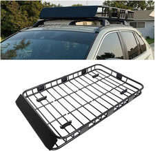 59" X 39" X 5.1" Universal Adjustable Roof Rack Cargo Carrier  Basket with Exte
