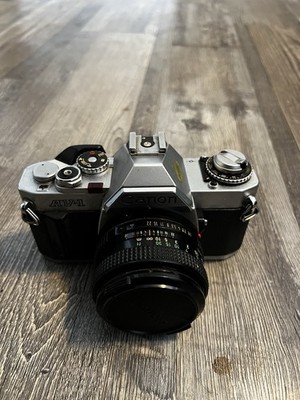 Canon AV-1 Silver 35mm SLR Film Camera Body Only, Classic Canon Manual Focus