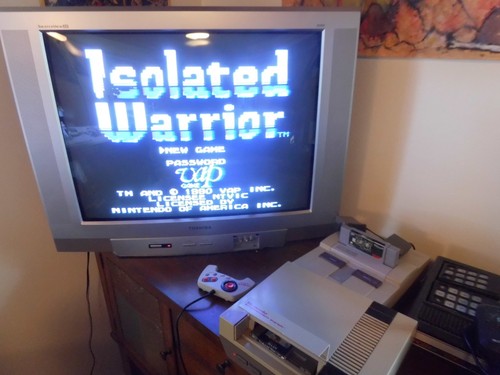NES Isolated Warrior Game 1990 VAP NTVIC Vintage Nintendo Tested Working