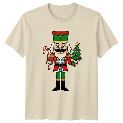 Nussknacker Soldat Weihnachten Feiertage Herren T-Shirt Damen Tee Grafik Unisex Top