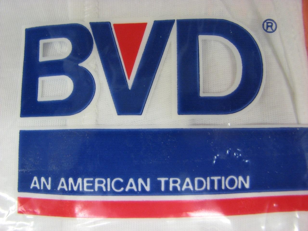 Vintage underwear BVD men's white boxer  brief M-L w/covered waistband