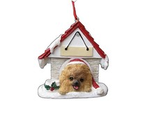 Pomeranian Red Doghouse Easily Personalized Christmas Ornament