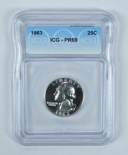 1963 Washington Quarter PR69 ICG *2360