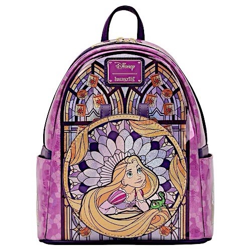 Loungefly Disney Princess Stained Glass Collection: Rapunzel Backpack IN HAND