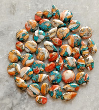 AA  Oyster Copper Turquoise Mix Cabochon Loose Gemstone Lot 10-20 MM