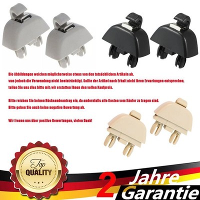 2× Halter Sonnenblende in Grau für VW Polo 6R SKODA Citigo Rapid SEAT 6R0857561