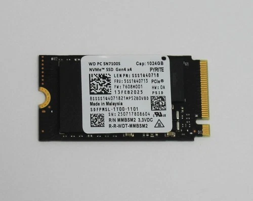 5SS1Q28868 LENOVO SSD 1TB M.2 2242 PCIE4X4 WD IDEAPAD 5 2-IN-1 14AKP10 "GRADE A"