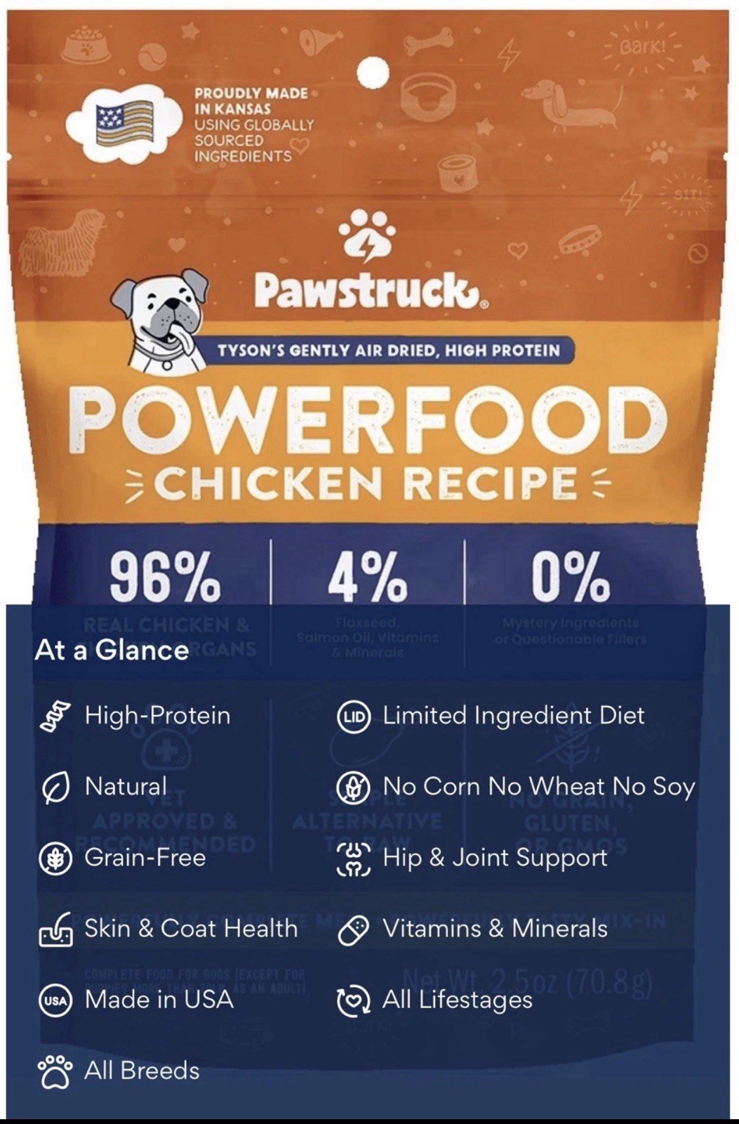 Air Dried Premium Dog Food - 2.5 Ounces