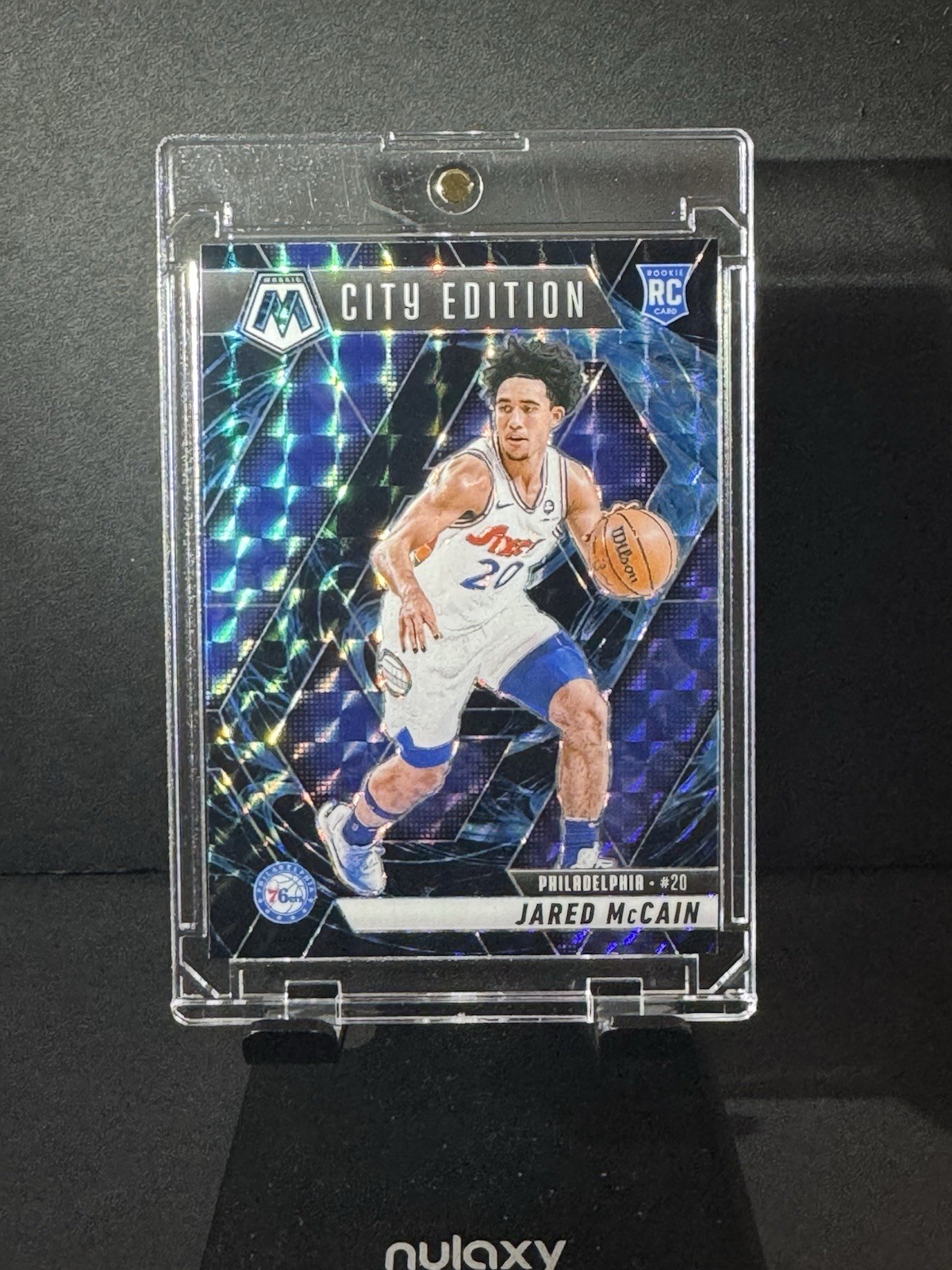 2024-25 Mosaic - ROOKIE City Edition Jared McCain #277 Genesis Mosaic Prizm (RC)