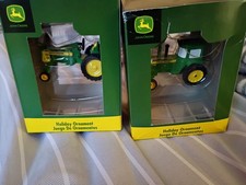 John Deere Tractor Christmas Ornaments Set 2 New In Box Enesco