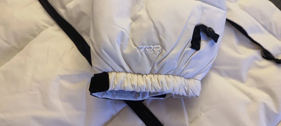 The North Face Herren Daunenjacke 700 mit Kapuze Weiß/Schwarz Gr. M - Bild 4 von 4