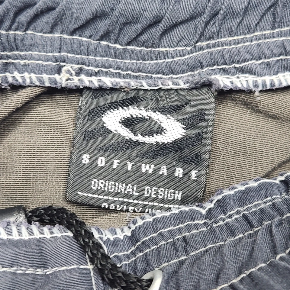 Pantalones Cortos DE COLECCIÓN Oakley Software Para Hombre Grandes Negros Marrón Desvanecimiento Táctico Y2K Años 90 Foto 3 de 4