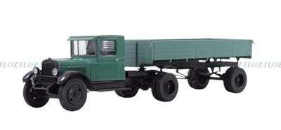 for Modimio Russia for ZIS-10 semi-trailer Green 1/43 Truck Pre-built Model