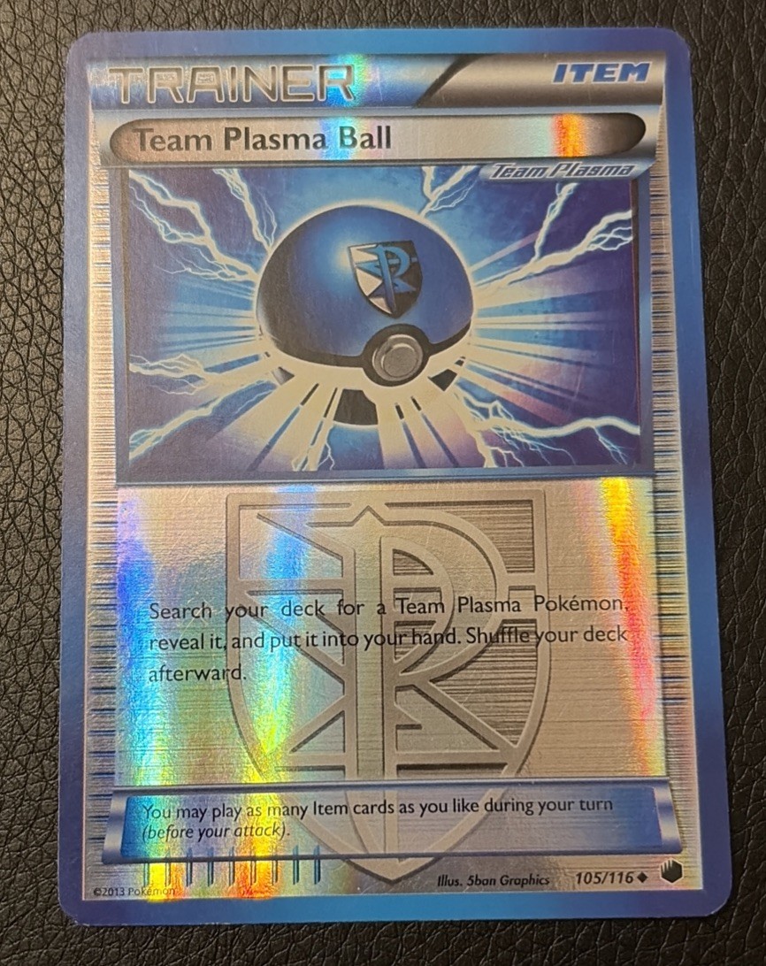 Team Plasma Ball 105/116 Plasma Freeze Reverse Holo Uncommon LP