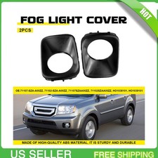Pair Front Bumper Fog Light Lamp Cover Bezel Lh Rh For Honda Pilot 2009-2011 Pair Front Bumper Fog Light Lamp Cover Bezel Lh Rh For Honda Pilot 2009-2011