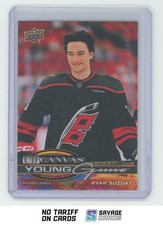 2025-26 Upper Deck UD Canvas Young Guns Ryan Suzuki #C-91 Carolina Hurricanes