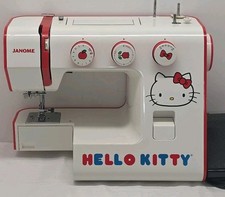 Hello Kitty Janome Sewing Machine Red White S...