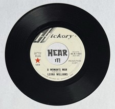 Hot Country Rocker Rockabilly 45 LEONA WILLIAMS A Woman's Man HICKORY promo NM