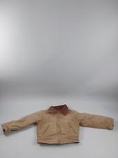 Vintage Carhartt Detroit Canvas Y04 BRN Jacket Red Quilted Lined Youth