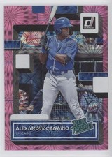 2022 Panini Donruss Rated Prospect Pink Fireworks Alexander Canario #RP-12 f2v