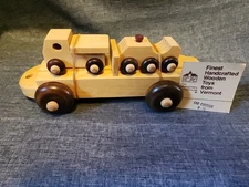 Montgomery Schoolhouse Vermont Handcrafted Wooden Large Car Carrier Train Car