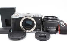 Canon EOS M6 Mirrorless Camera Kit Silver EF-M15-45mm F3.5-6.3 IS STM