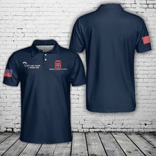 Custom Name, Rank  Unit US Army 82nd Airborne Polo Shirt military AOP Shirt