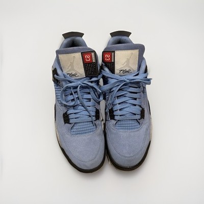 Air Jordan Retro 4 University Blue Basketball Sneakers Size 11