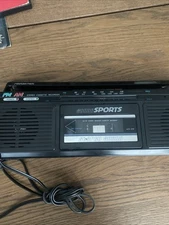 Vtg Soundesign Boombox W Handle model 4628BLK AM/FM Single Cassette Player 80s!!