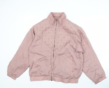 Womens UK Size M Maurada Pink Bomber Jacket