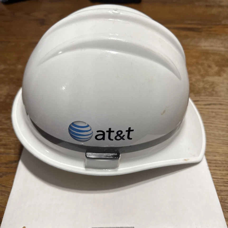 De colección - AT&T - Sombrero duro de seguridad - Sombrero de construcción - Modelo 3000 Foto 2 de 4